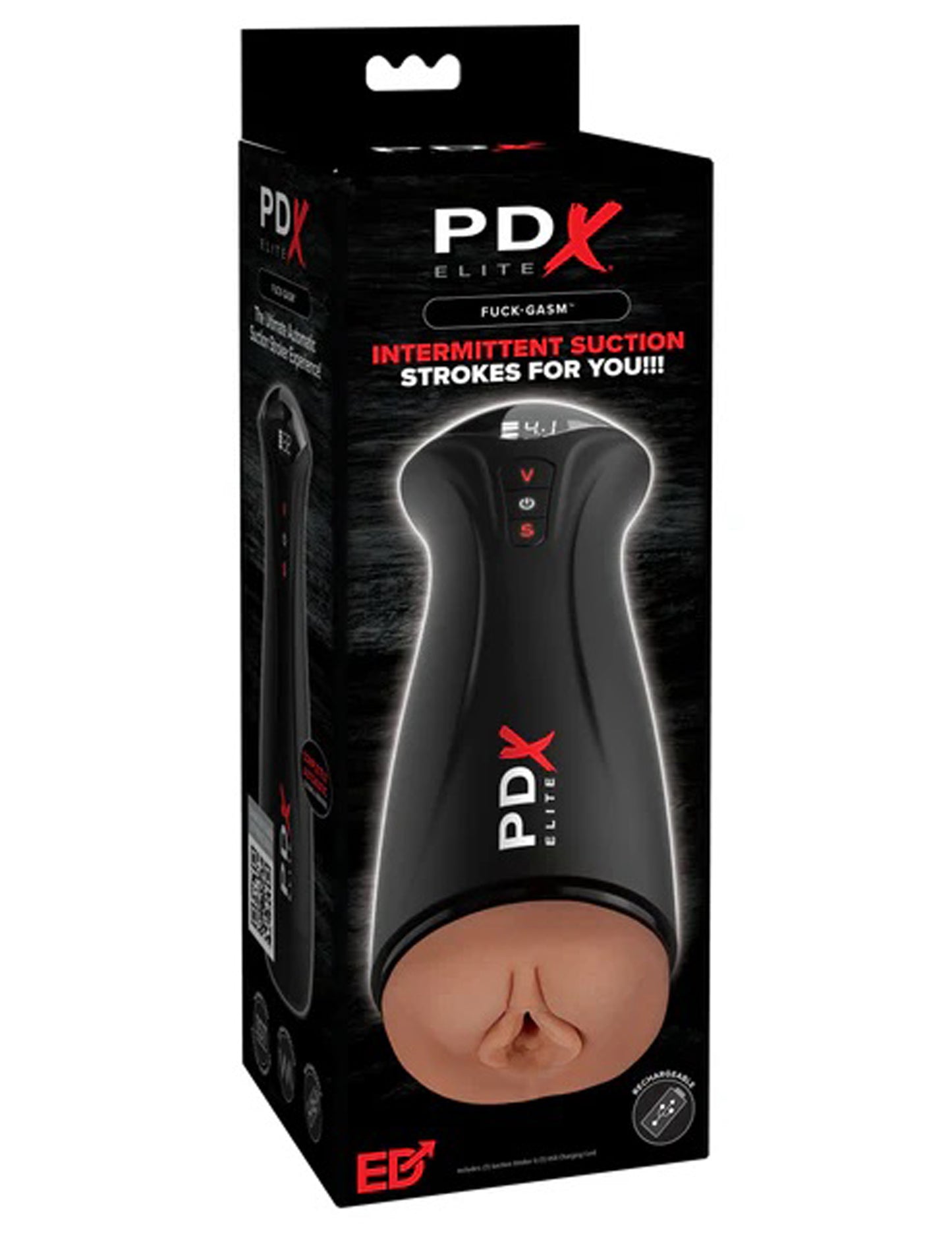 PDX Elite Fuck-Gasm Pussy Style Stroker - Brown | 603912775662 | Available at EroticWarehouse.com