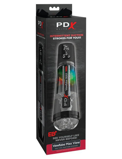 PDX Elite Viewtube Max View - Black | 603912775754 | Available at EroticWarehouse.com
