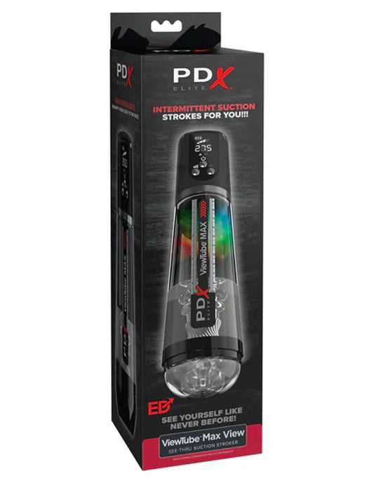 PDX Elite Viewtube Max View - Black | 603912775754 | Available at EroticWarehouse.com