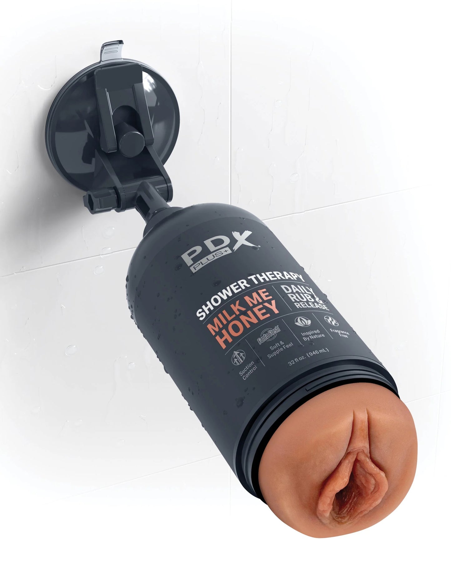 Shower Therapy - Milk Me Honey - Tan - Pussy Style Stroker | 603912774542 | Available at EroticWarehouse.com