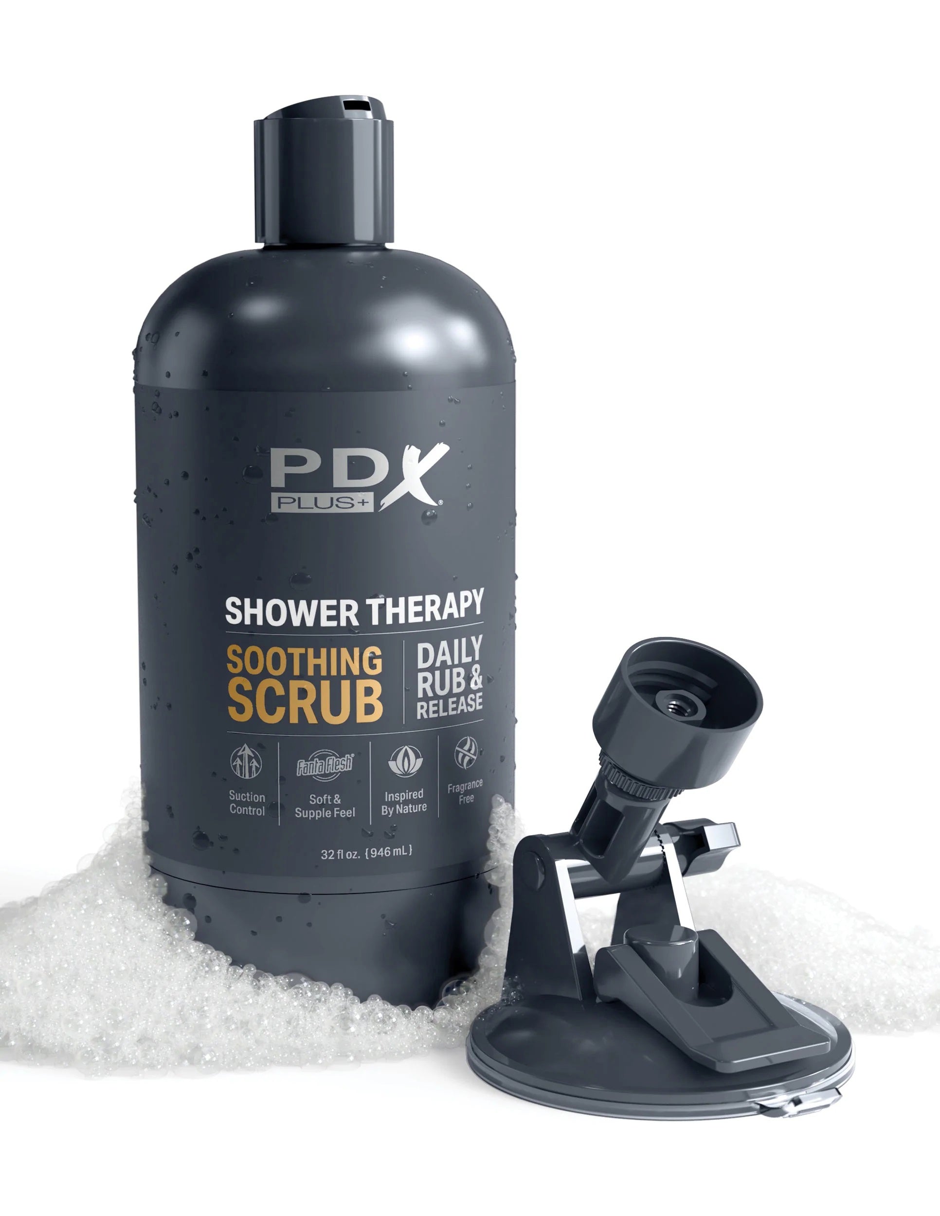 Shower Therapy - Soothing Scrub - Brown - Pussy Style Stroker | 603912774573 | Available at EroticWarehouse.com
