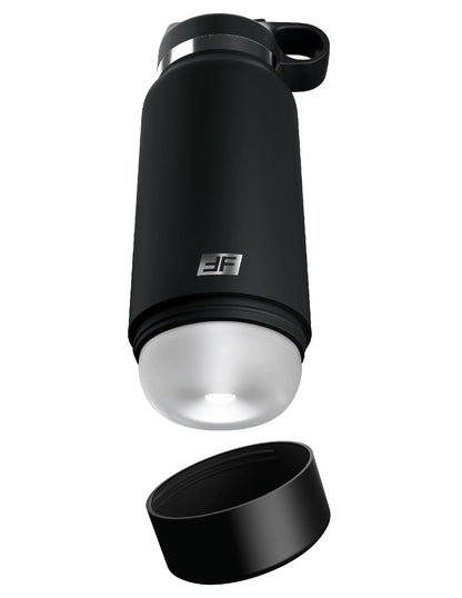 Fap Flask - Thrill Seeker - Black Bottle - Frosted | 603912775426 | Available at EroticWarehouse.com