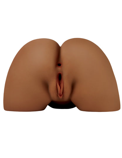 PDX Shake That Ass Vibrating Mega Masturbator - Brown - Ass & Pussy Style Stroker | 603912775846 | Available at EroticWarehouse.com