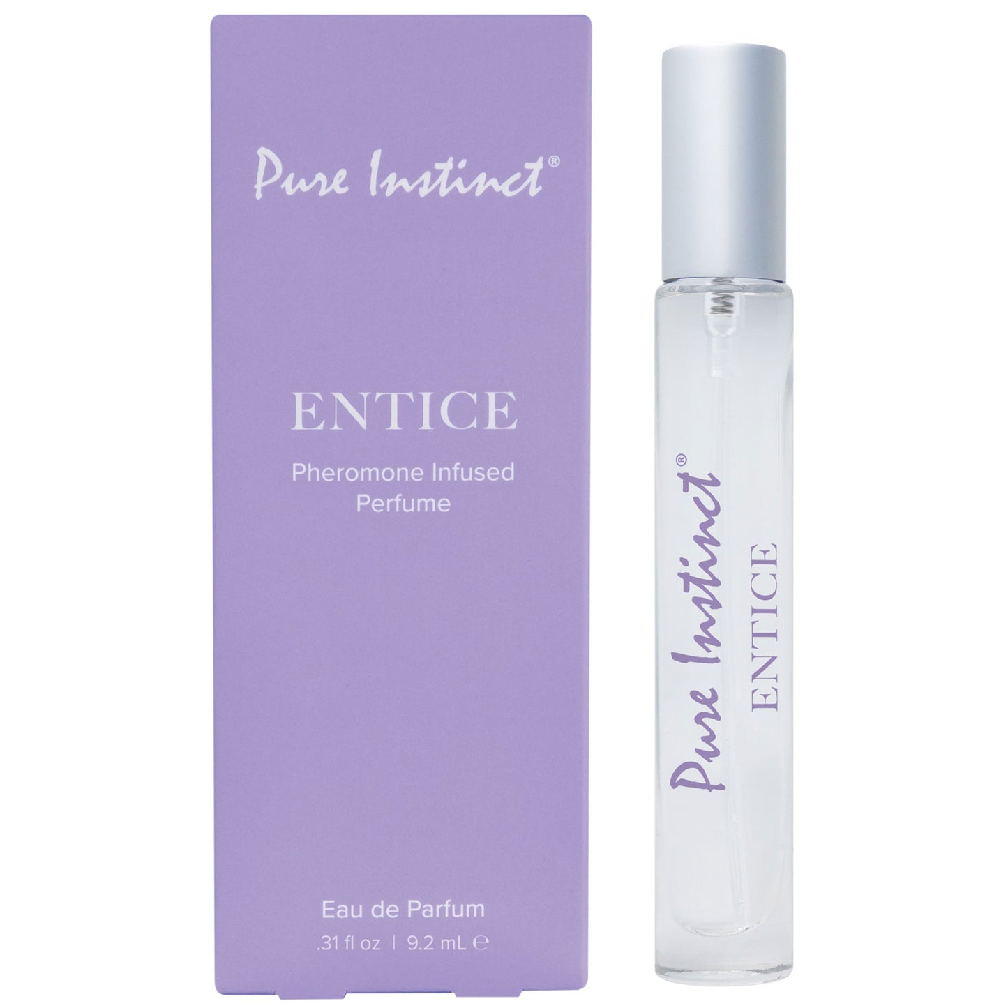Pure Instinct Pheromone Perfume Spray Entice 9.2 ml 0.31 Floz | 638258906210 | Available at EroticWarehouse.com