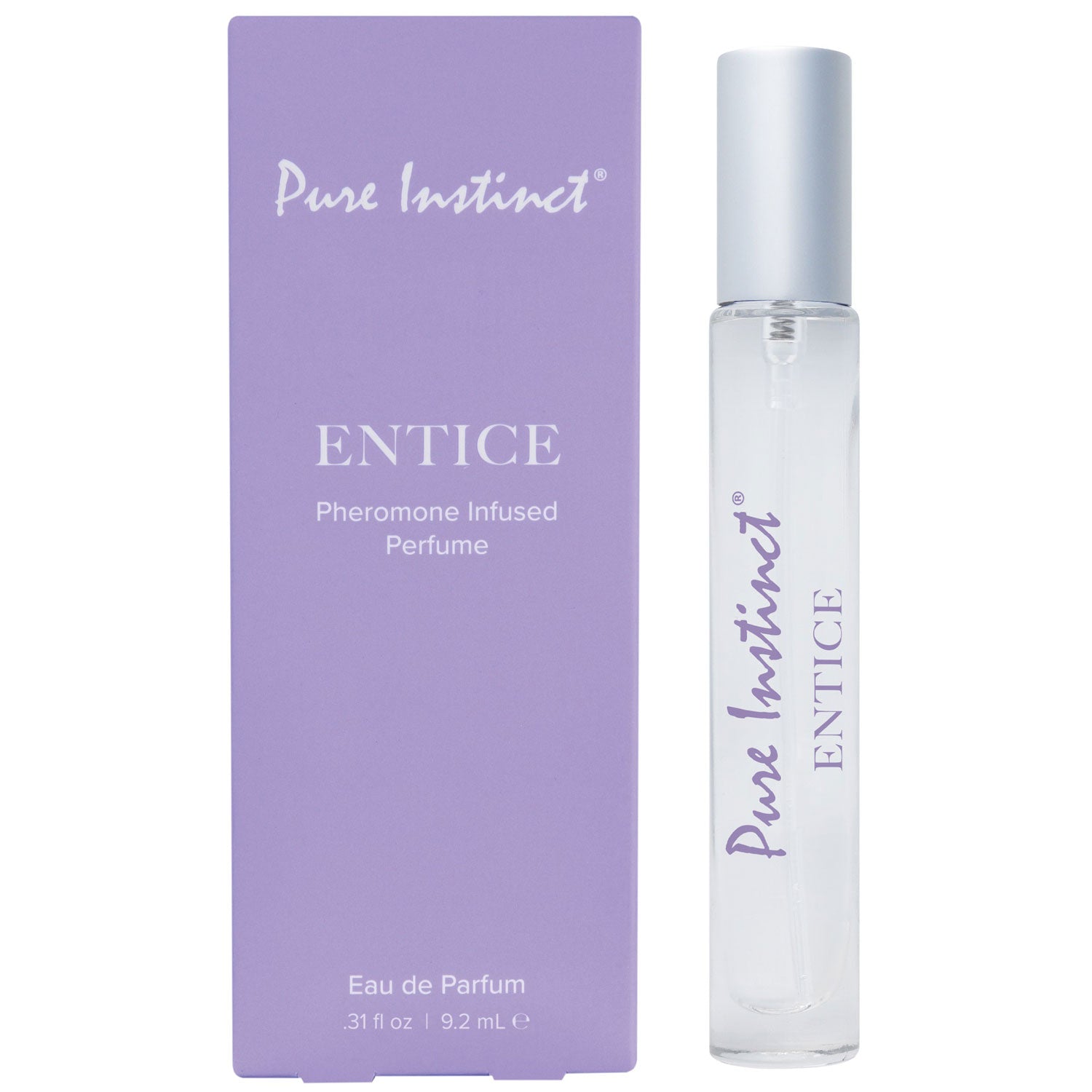 Pure Instinct Pheromone Perfume Spray Entice 9.2 ml 0.31 Floz | 638258906210 | Available at EroticWarehouse.com