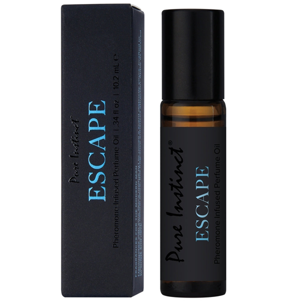 Pure Instinct Pheromone Perfume Oil Escape 10ml 0.34oz | 638258906425 | Available at EroticWarehouse.com