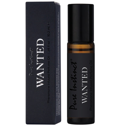 Pure Instinct Pheromone Perfume Oil Wanted 10ml 0.34oz | 638258906432 | Available at EroticWarehouse.com