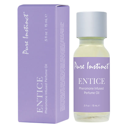 Pure Instinct Pheromone Perfume Oil Entice Dropper 15 ml | 0.5 Fl Oz | 638258906104 | Available at EroticWarehouse.com