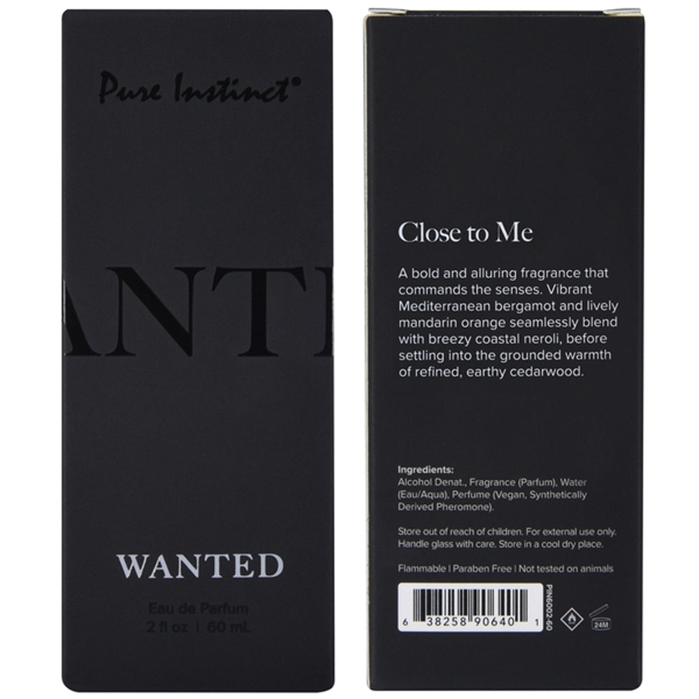 Pure Instinct Pheromone Eau De Parfum Wanted 2oz 60ml | 638258906401 | Available at EroticWarehouse.com