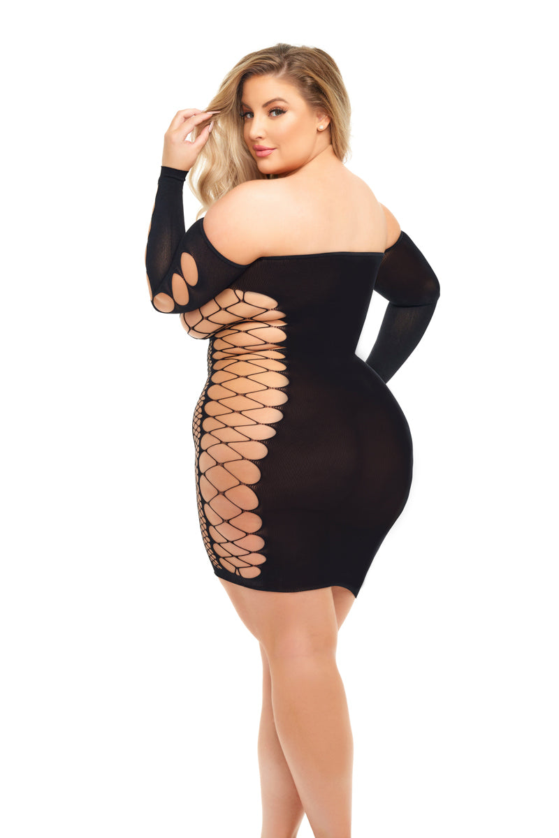 Diamond Drippin Dress - Queen Size - Black | 196018567434 | Available at EroticWarehouse.com