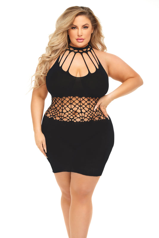 Rich B Phase Dress - Queen Size - Black | 196018576986 | Available at EroticWarehouse.com