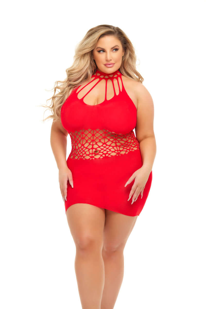 Rich B Phase Dress - Queen Size - Red | 196018576993 | Available at EroticWarehouse.com