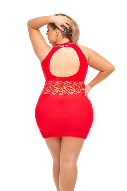 Rich B Phase Dress - Queen Size - Red | 196018576993 | Available at EroticWarehouse.com
