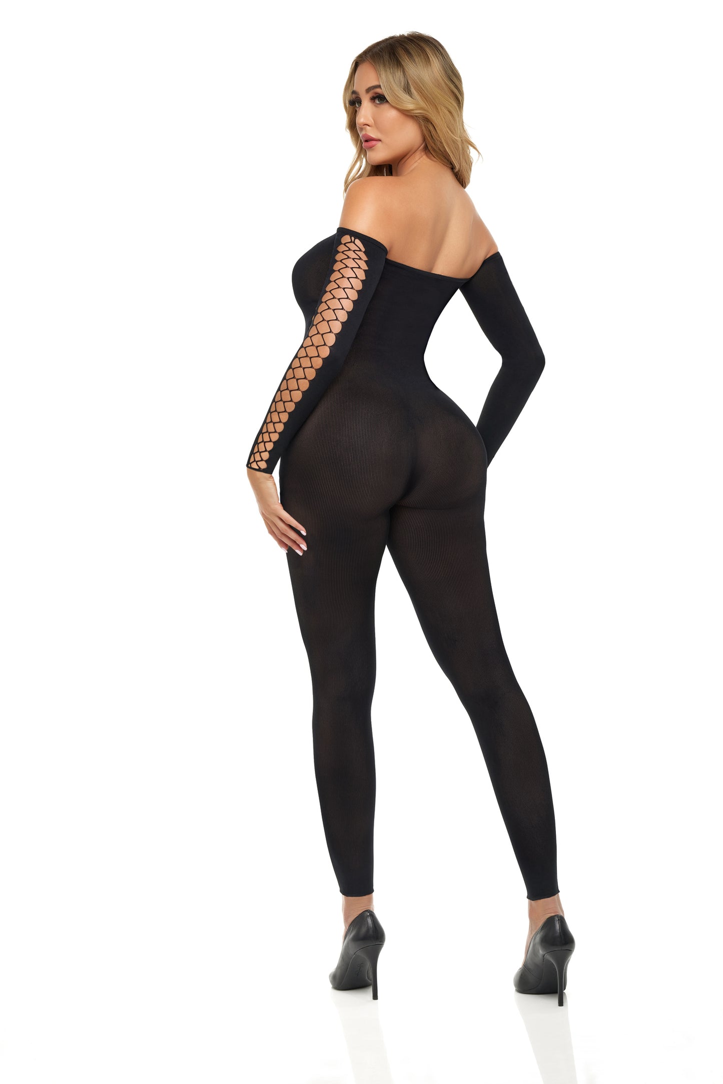 Boujee Gang Bodystocking - One Size - Black | 196018567557 | Available at EroticWarehouse.com