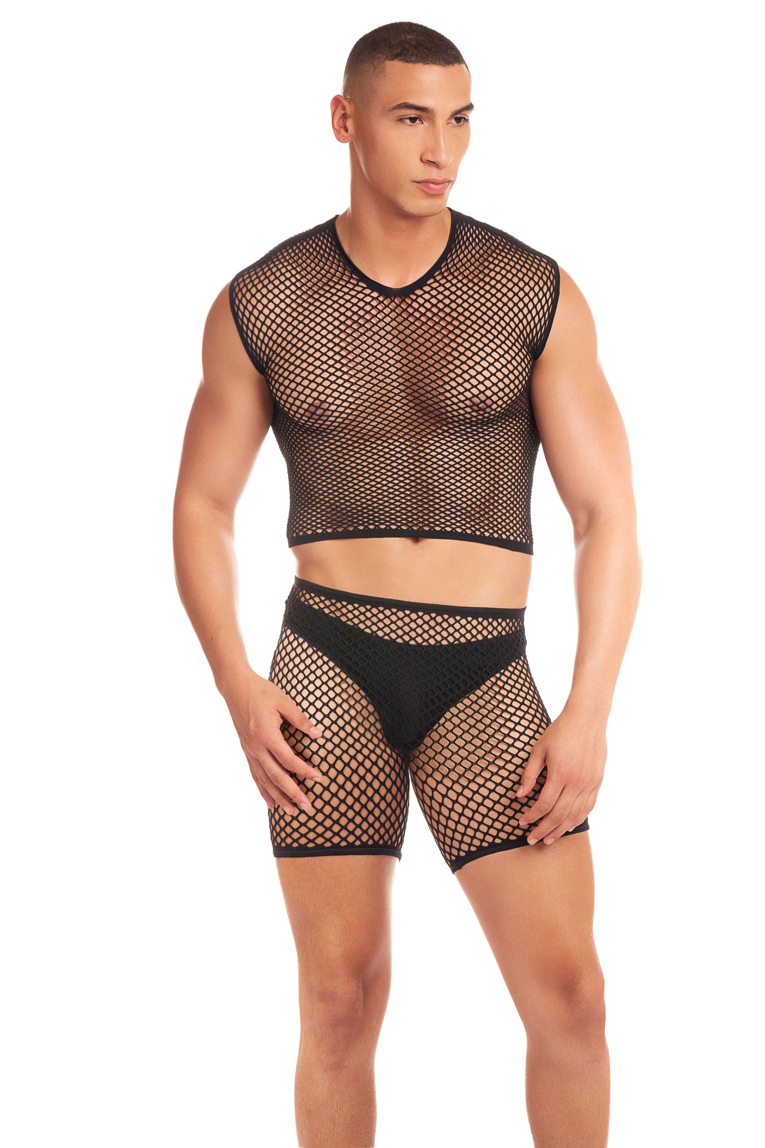Net-Bula 3pc Set - Small/medium - Black | 196018769371 | Available at EroticWarehouse.com