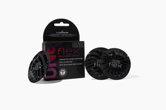 One Flex 3 Ct Condoms | 726893115125 | Available at EroticWarehouse.com