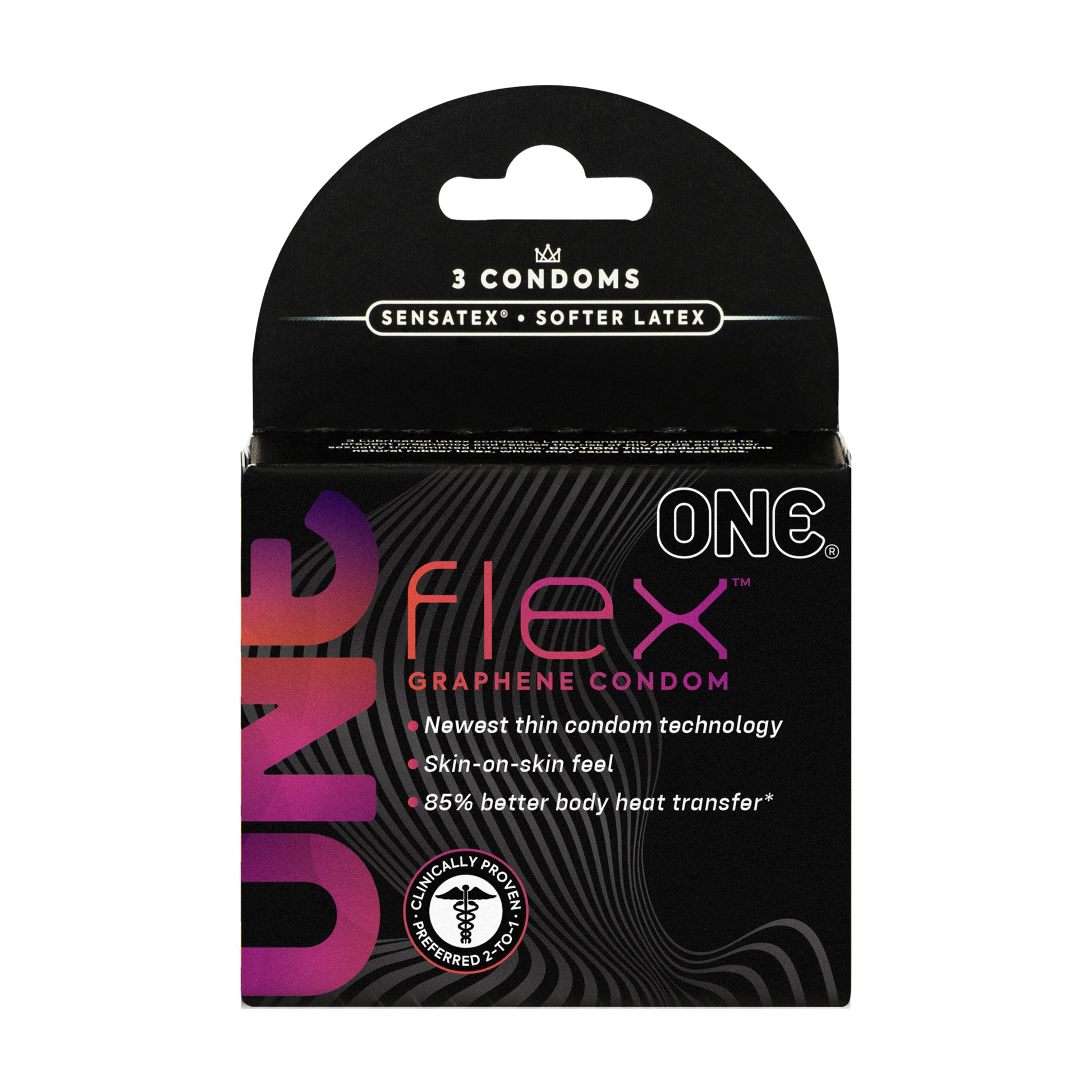 One Flex 3 Ct Condoms | 726893115125 | Available at EroticWarehouse.com