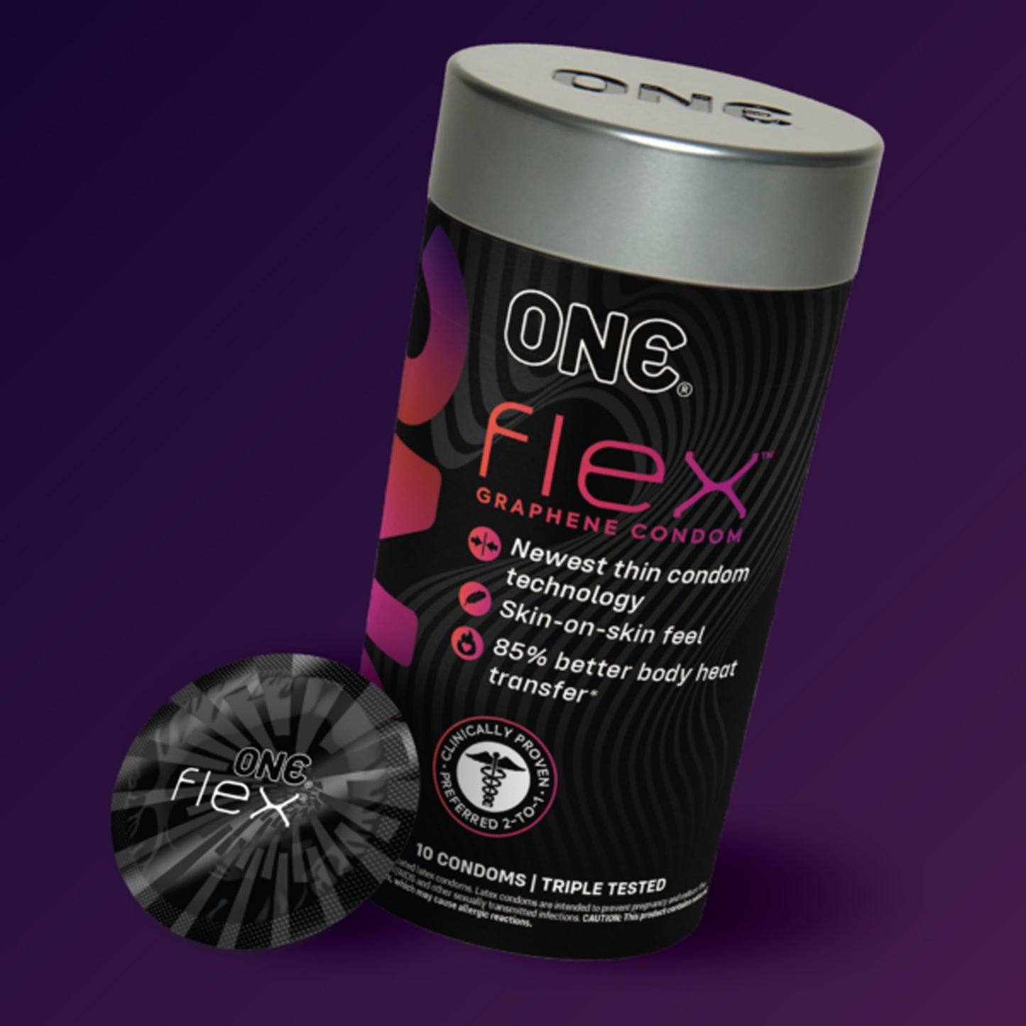 One Flex 10 Count Condoms | 726893115132 | Available at EroticWarehouse.com