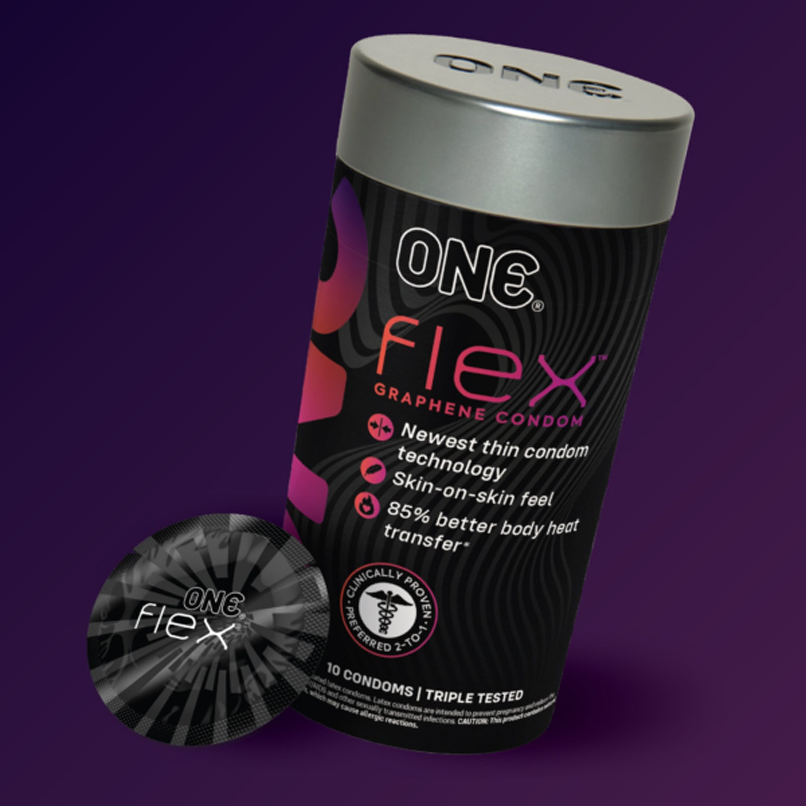 One Flex 10 Count Condoms | 726893115132 | Available at EroticWarehouse.com