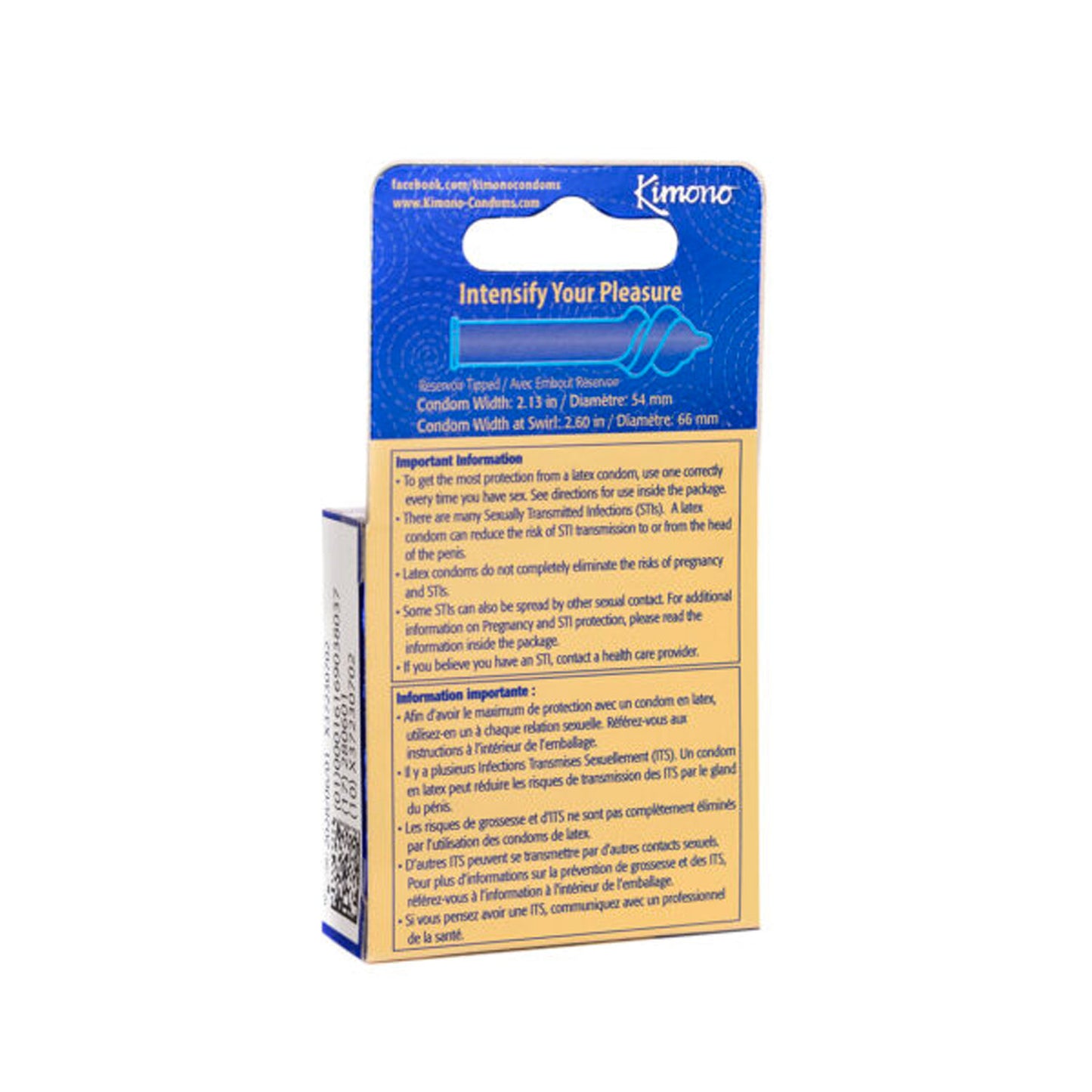 Kimono Swirl 3 Count Condoms | 016169038037 | Available at EroticWarehouse.com