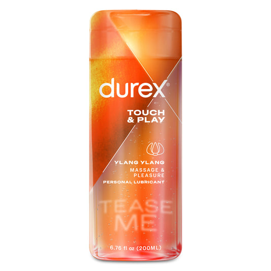 Durex Massage & Play 2 in 1 Sensual Ylang Ylang - 6.76 Fl. Oz. / 200 ml | 302340876384 | Available at EroticWarehouse.com