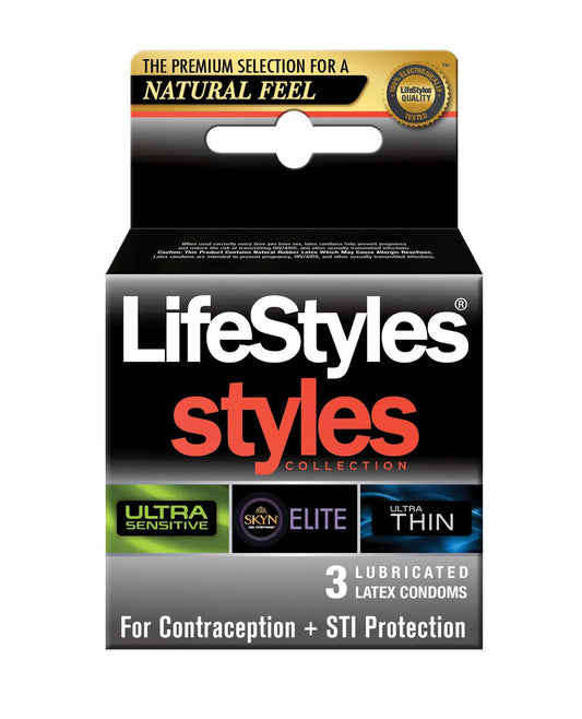 Lifestyles - Styles Sensitive 3 Pk | 070907299036 | Available at EroticWarehouse.com