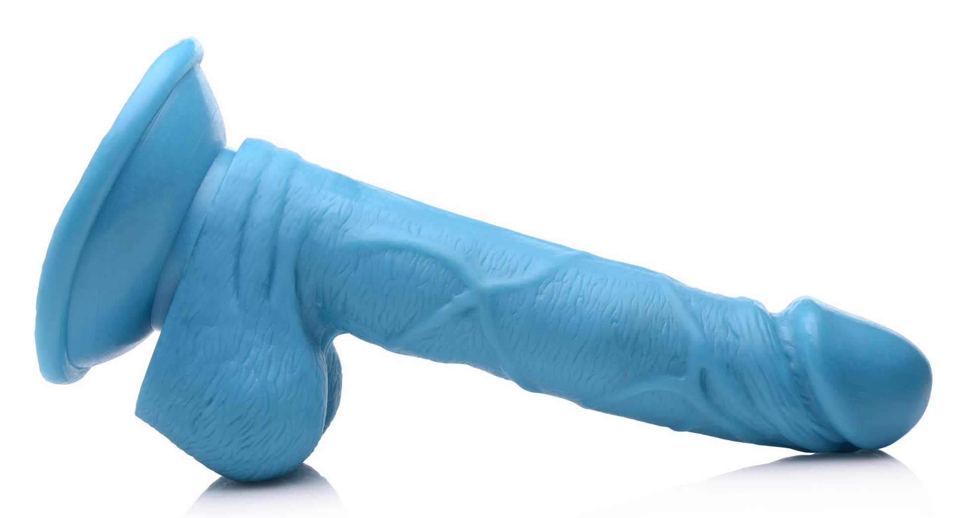 Pop Pecker 6.5 Inch Dildo With Balls - Blue | 848518044730 | Available at EroticWarehouse.com