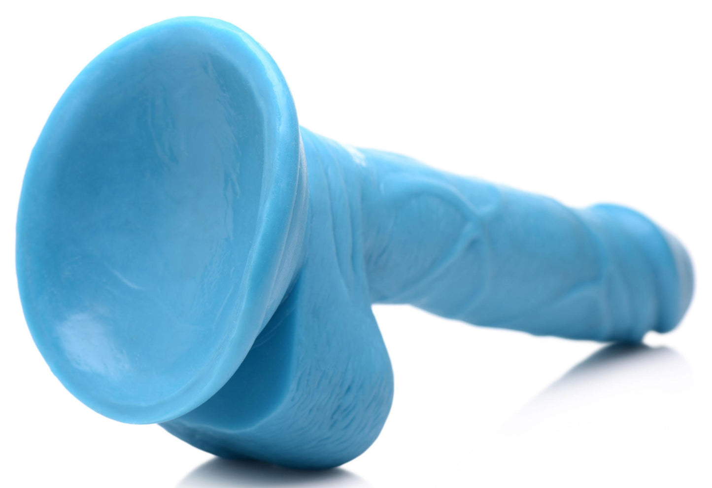 Pop Pecker 6.5 Inch Dildo With Balls - Blue | 848518044730 | Available at EroticWarehouse.com