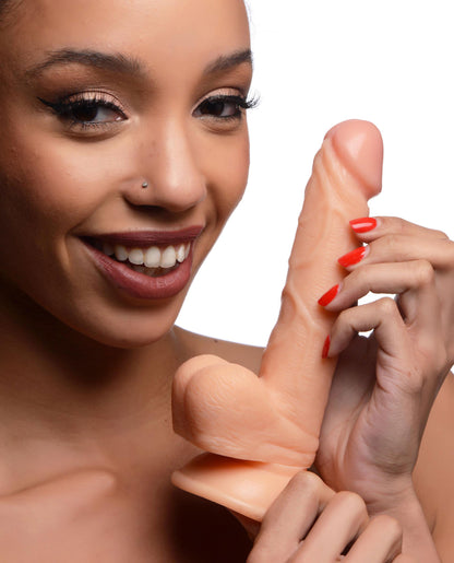 Pop Pecker 6.5 Inch Dildo With Balls - Light | 848518044747 | Available at EroticWarehouse.com