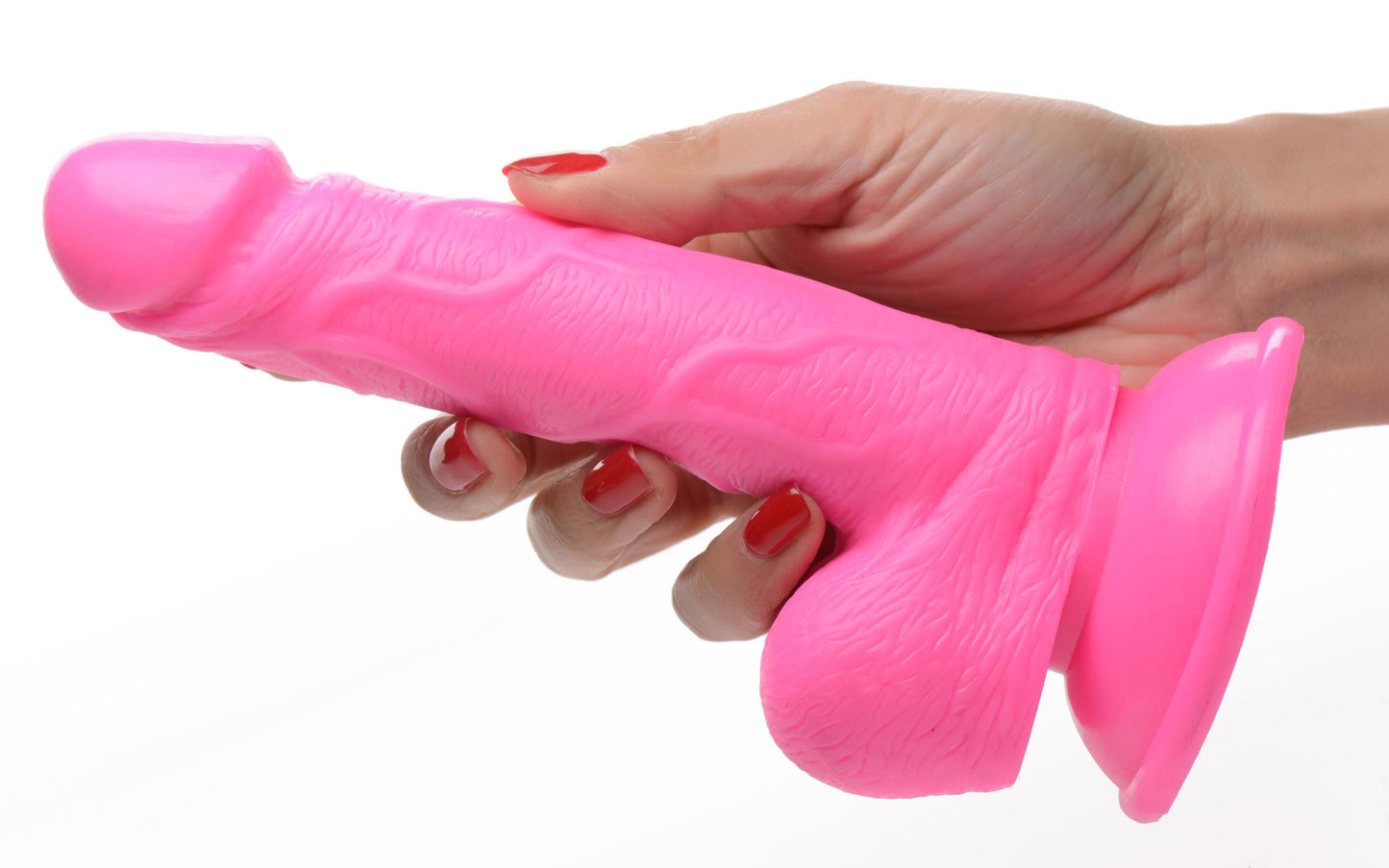 Pop Pecker 6.5 Inch Dildo With Balls - Pink | 848518044754 | Available at EroticWarehouse.com