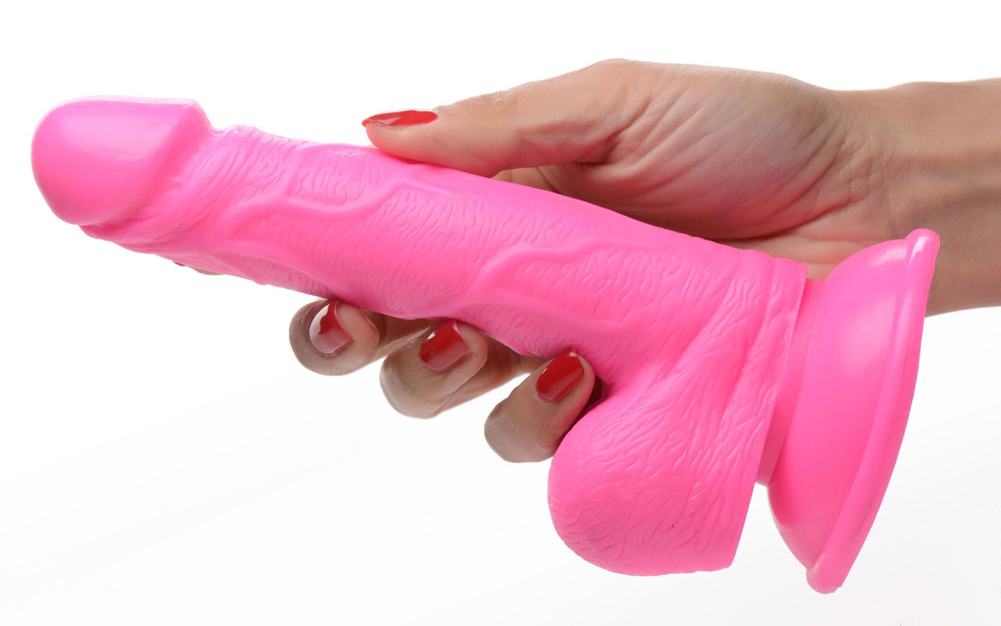 Pop Pecker 6.5 Inch Dildo With Balls - Pink | 848518044754 | Available at EroticWarehouse.com