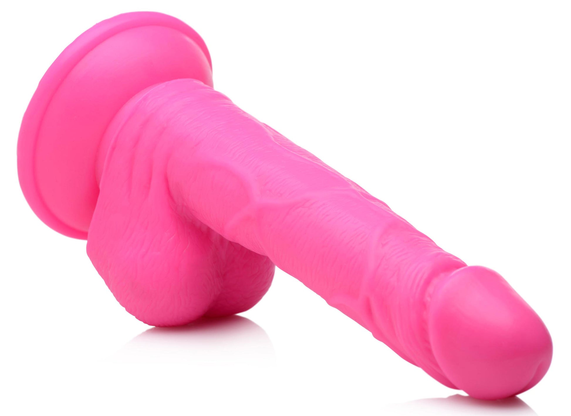 Pop Pecker 6.5 Inch Dildo With Balls - Pink | 848518044754 | Available at EroticWarehouse.com