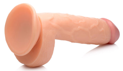 Pop Pecker 8.25 Inch Dildo With Balls - Light | 848518044822 | Available at EroticWarehouse.com