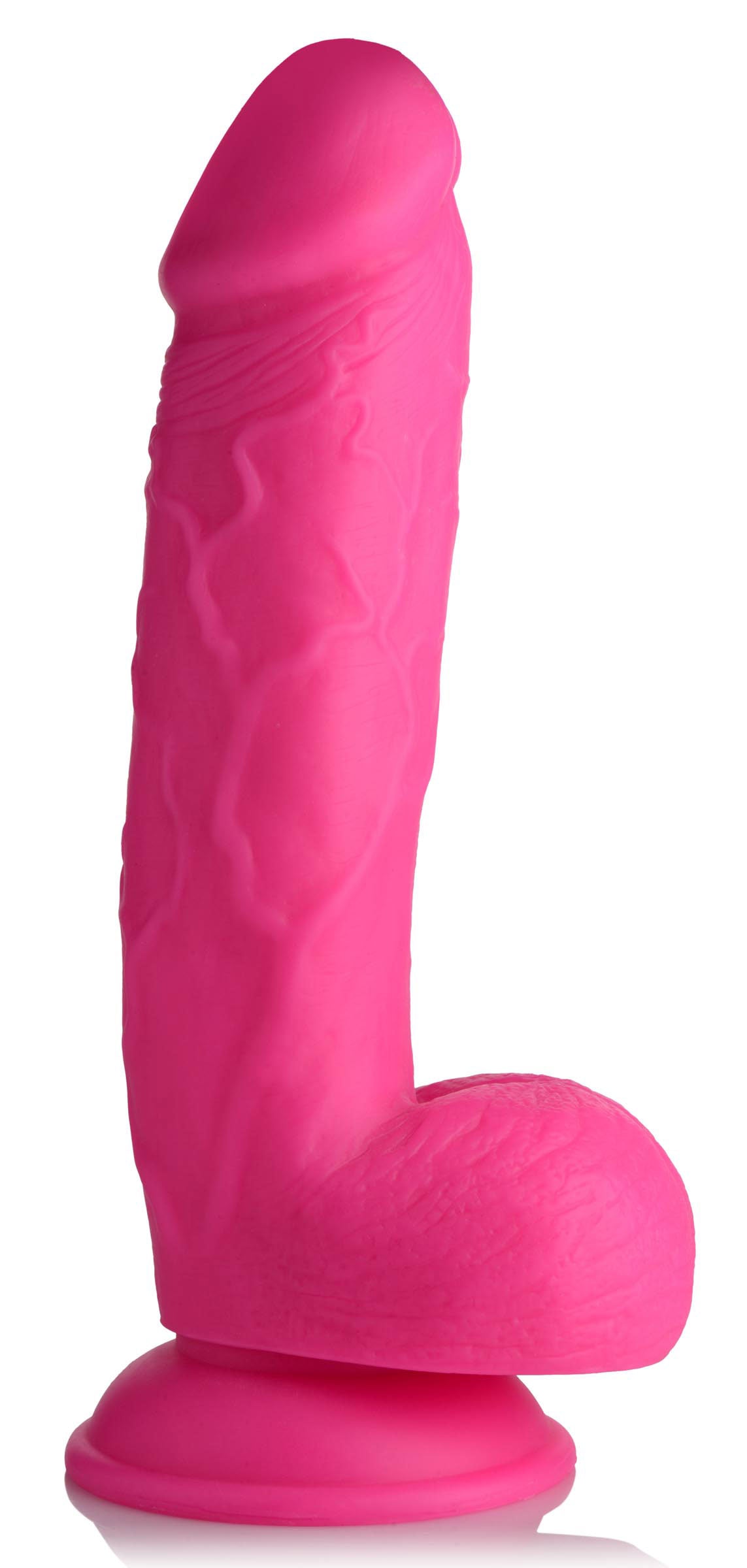 Pop Pecker 8.25 Inch Dildo With Balls - Pink | 848518044839 | Available at EroticWarehouse.com