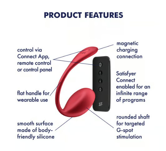 Shiny Petal - Connect App - Red | 4061504002675 | Available at EroticWarehouse.com