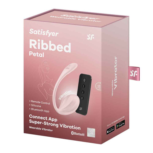 Ribbed Petal Connect App - Rose | 4061504002774 | Available at EroticWarehouse.com