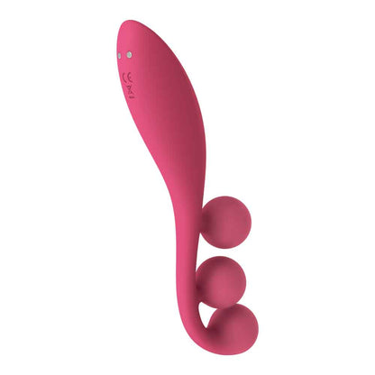 Tri Ball 1 Lay on Vibrator - Red | 406150401826 | Available at EroticWarehouse.com