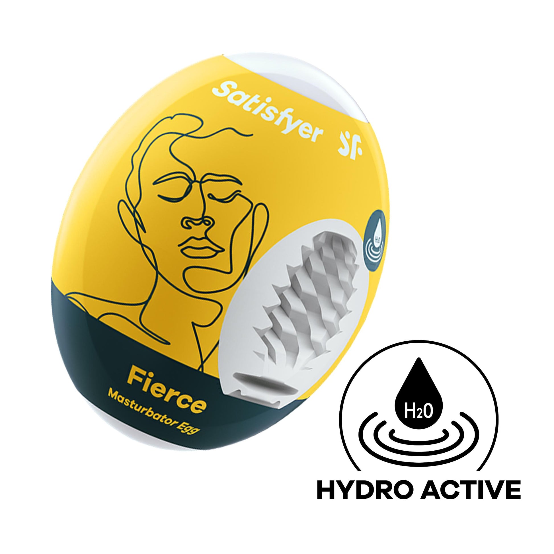 3 Pc Set Masturbator Egg - Fierce - Yellow | 4049369043460 | Available at EroticWarehouse.com