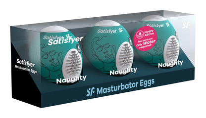 3 Pc Set Masturbator Egg - Naughty | 4049369043477 | Available at EroticWarehouse.com