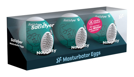 3 Pc Set Masturbator Egg - Naughty | 4049369043477 | Available at EroticWarehouse.com