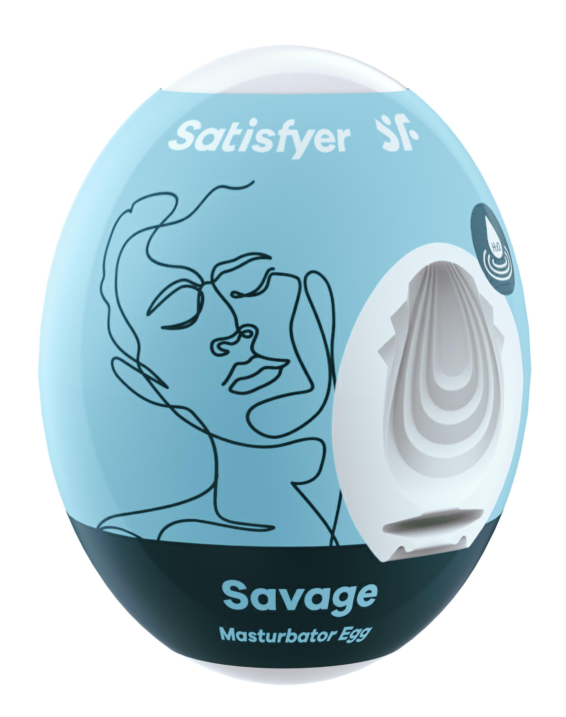 3 Pc Set Masturbator Egg - Savage - Blue | 4049369043484 | Available at EroticWarehouse.com