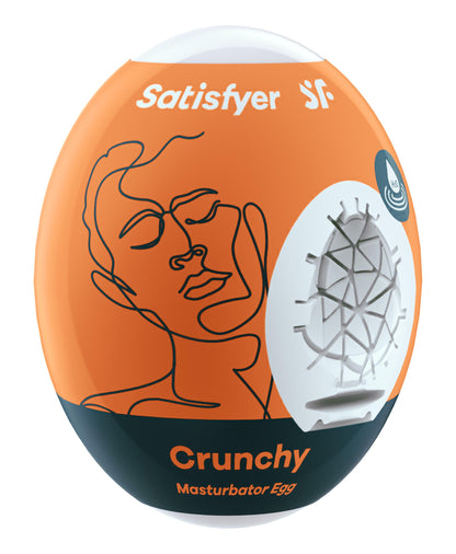 3 Pc Set Masturbator Egg - Crunchy - Orange | 4049369043491 | Available at EroticWarehouse.com