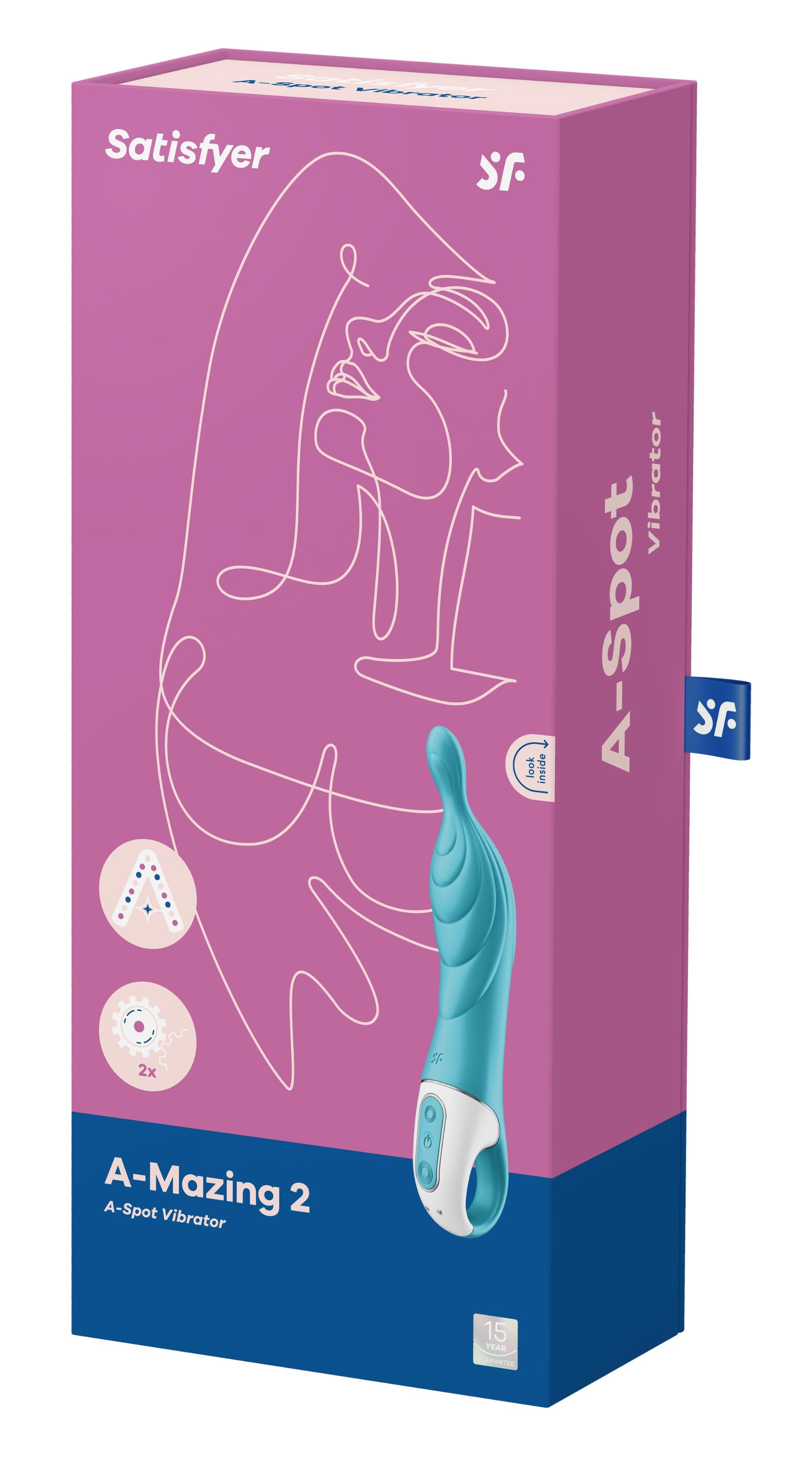 A-Mazing 2 a-Spot Vibrator - Turquoise Turquoise | 4061504018331 | Available at EroticWarehouse.com