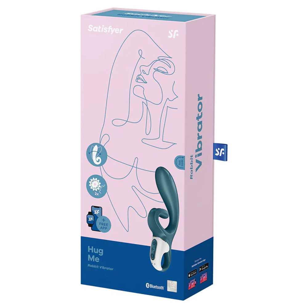 Hug Me - Rabbit Vibrator - Grey/blue | 4061504036571 | Available at EroticWarehouse.com