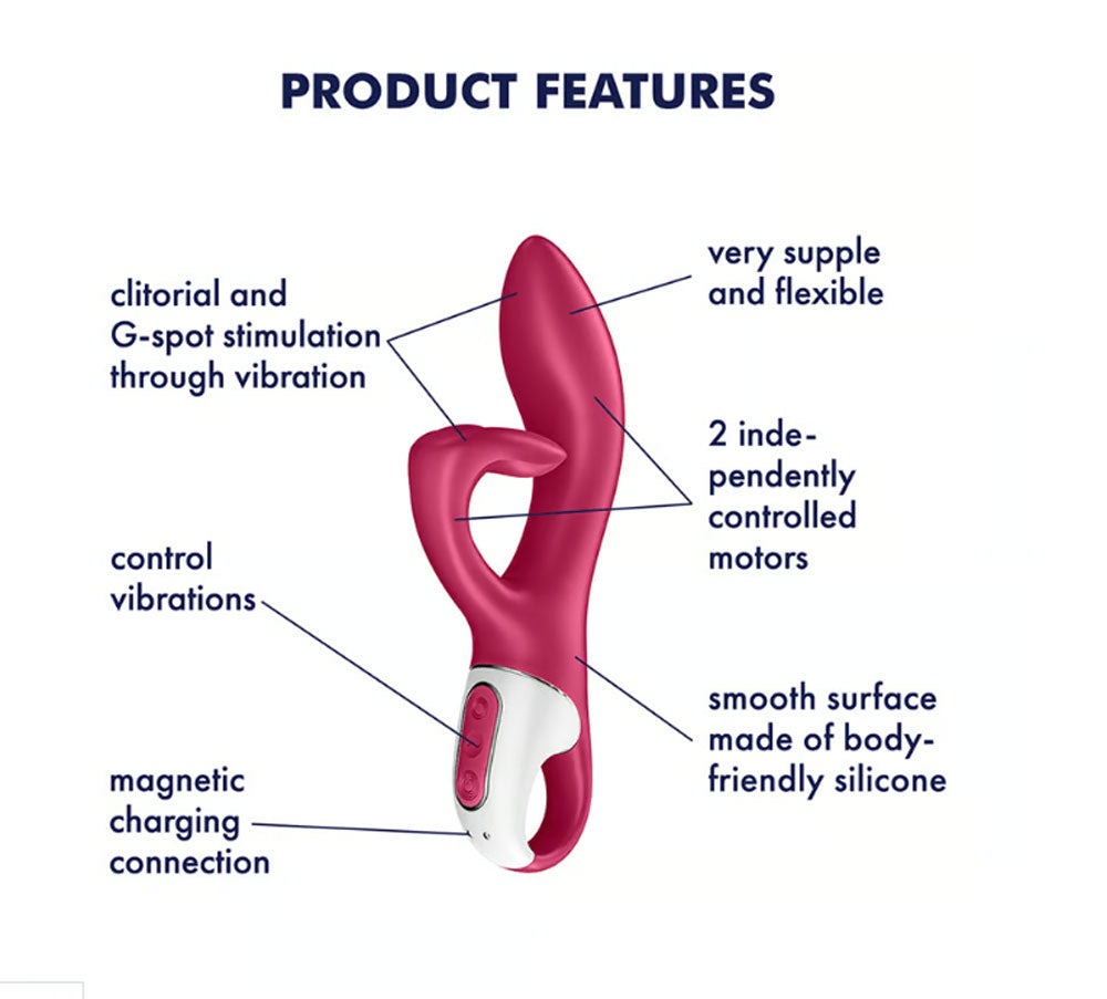 Satisfyer Embrace Me - Rabbit Vibrator - Berry | 4061504036601 | Available at EroticWarehouse.com