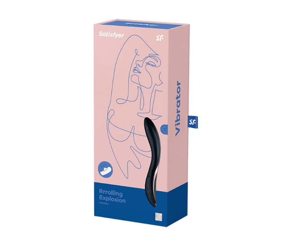 Satisfyer Rrrolling Explosion - Vibrator - Black | 4061504044019 | Available at EroticWarehouse.com
