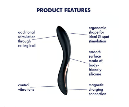 Satisfyer Rrrolling Explosion - Vibrator - Black | 4061504044019 | Available at EroticWarehouse.com