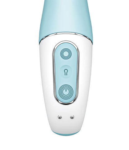 Satisfyer Air Pump Vibrator 5 Plus Inflatable G-Spot Vibrator - Blue | 4061504038544 | Available at EroticWarehouse.com