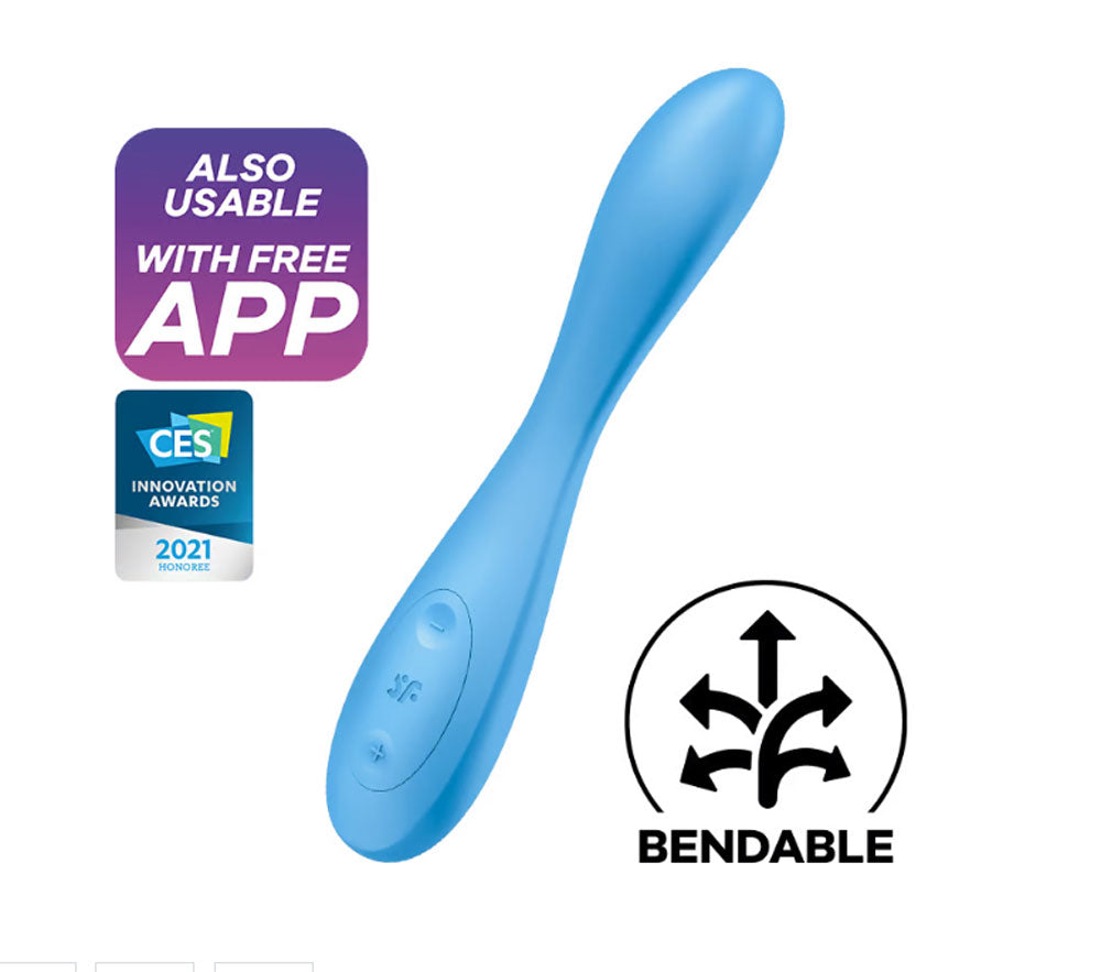 Satisfyer G-Spot Flex 4 Connect App - Multi Vibrator - Blue | 4061504038698 | Available at EroticWarehouse.com