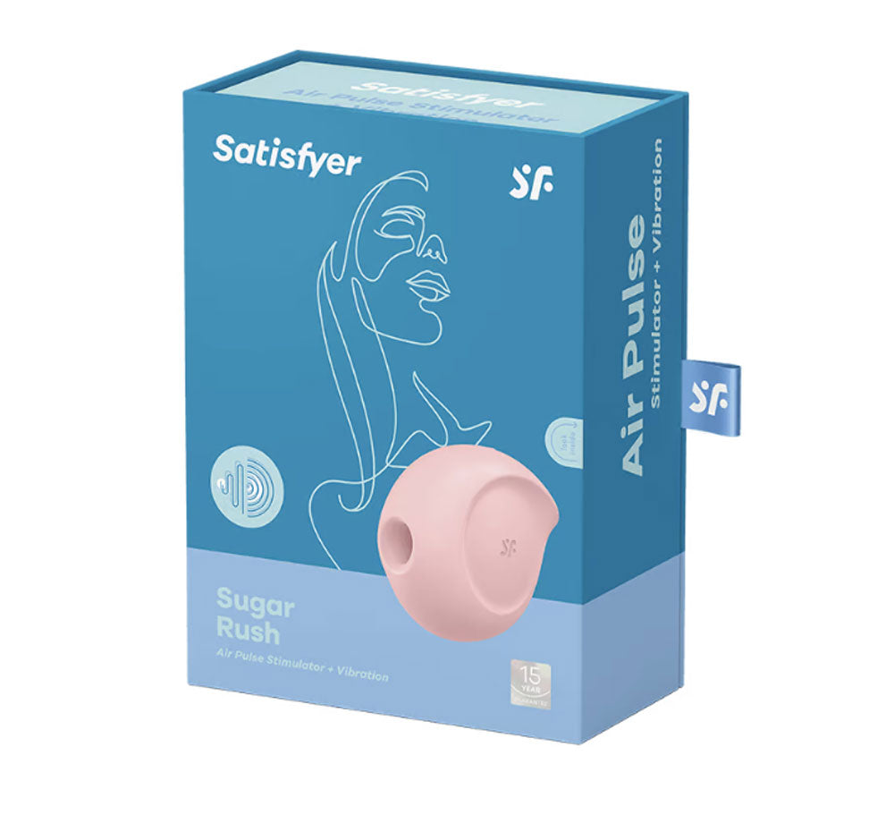 Satisfyer Sugar Rush - Air Pulse Stimulator Plus Vibration - Rose | 4061504051581 | Available at EroticWarehouse.com